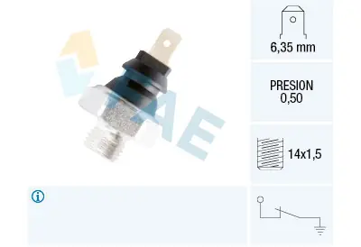 Interruptor de control de la presión de aceite FAE 1.1250 Garantía Incluida